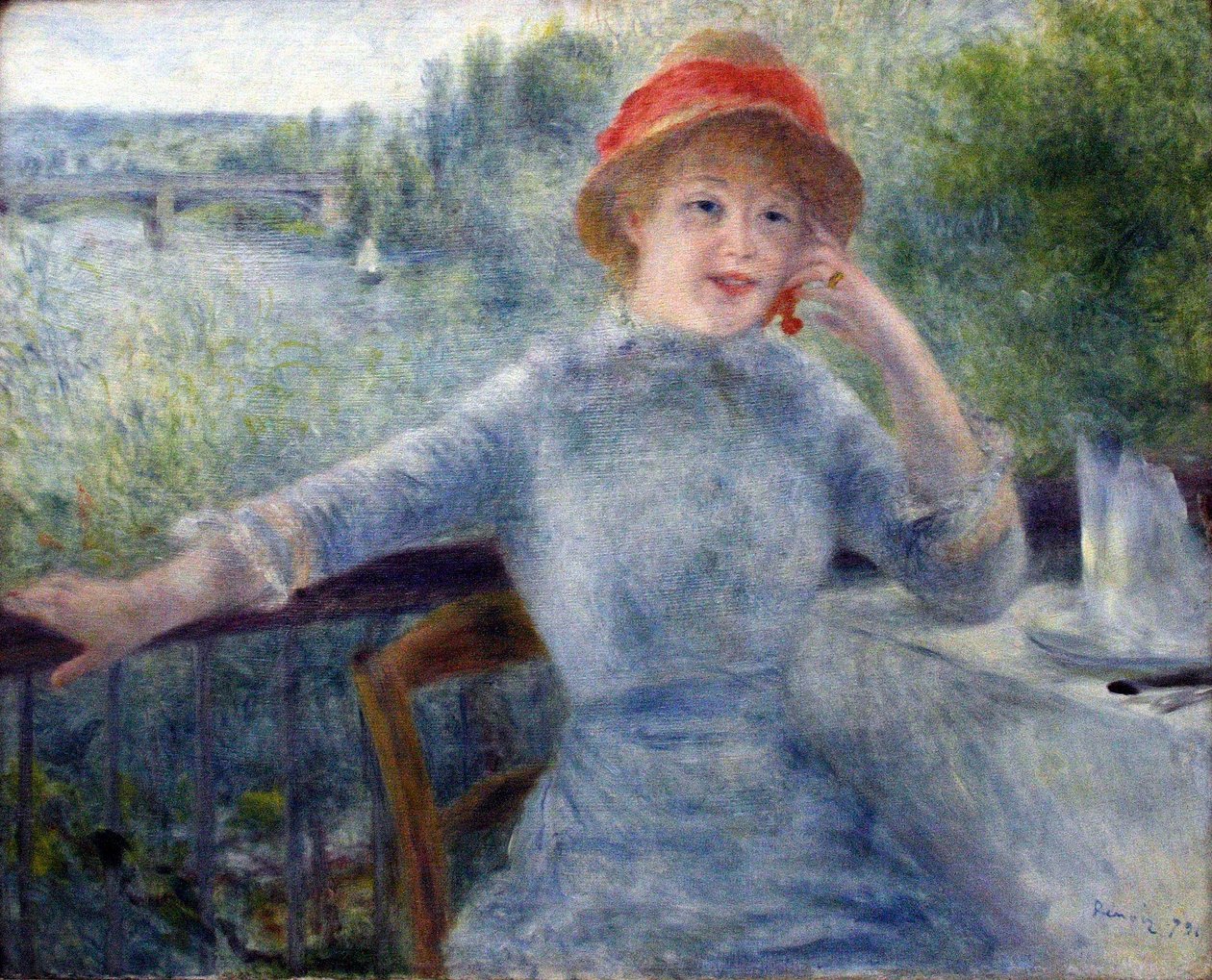 Alphonsine Fournaise portréja alkotó: Pierre Auguste Renoir