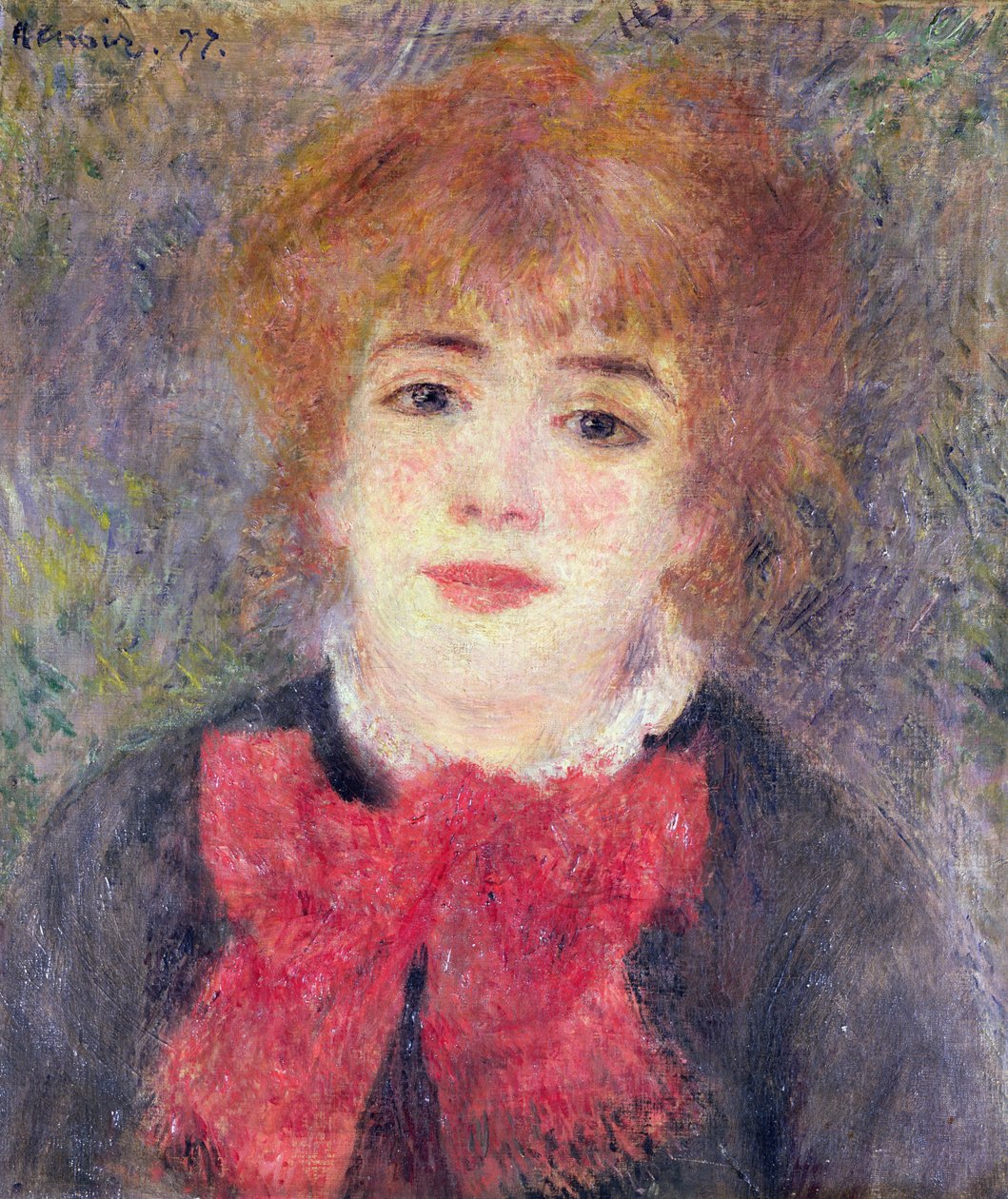 Jeanne Samary (1857-90) portréja, 1877 alkotó: Pierre Auguste Renoir