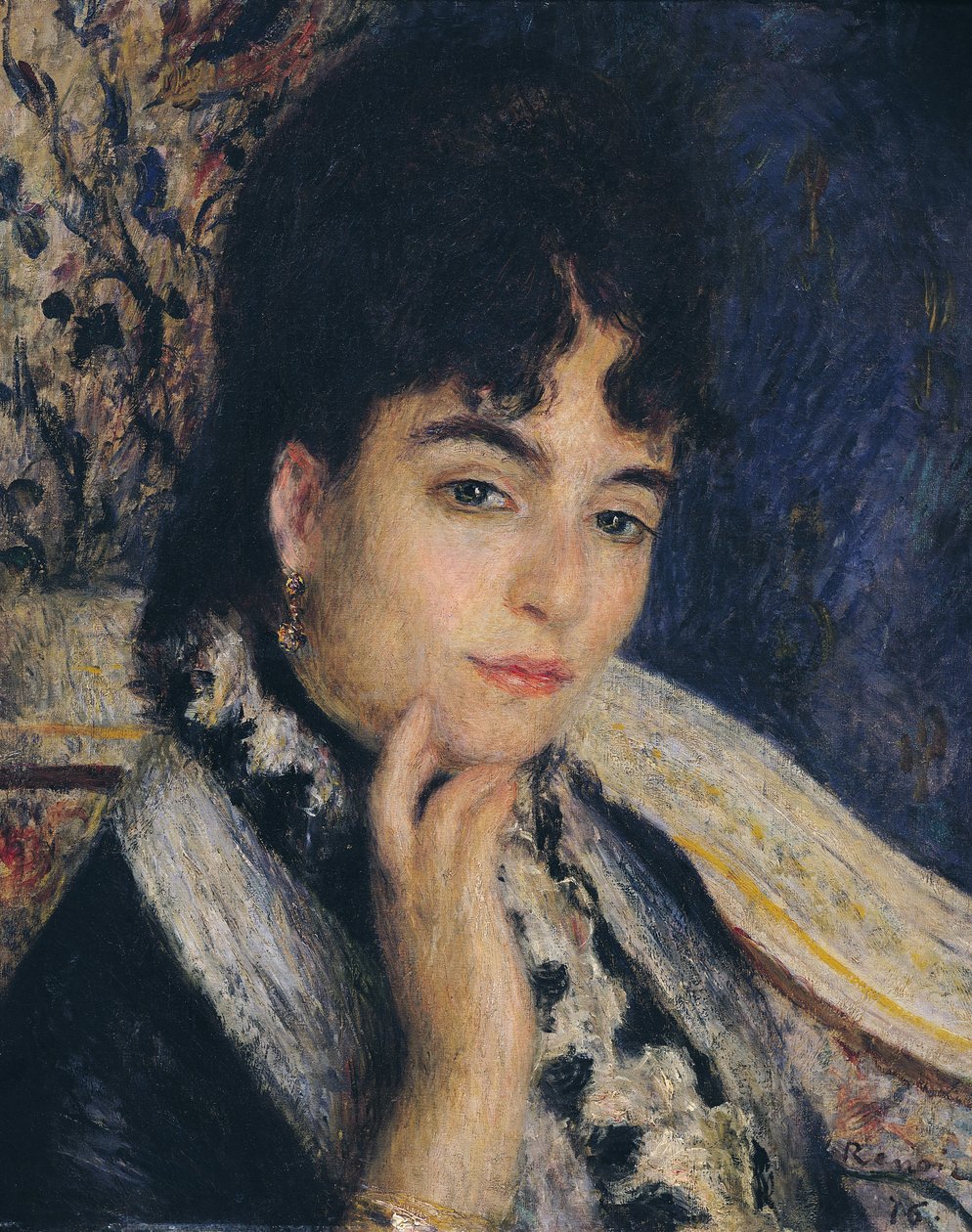 Madame Alphonse Daudet (1844-1940) portréja, 1876 alkotó: Pierre Auguste Renoir