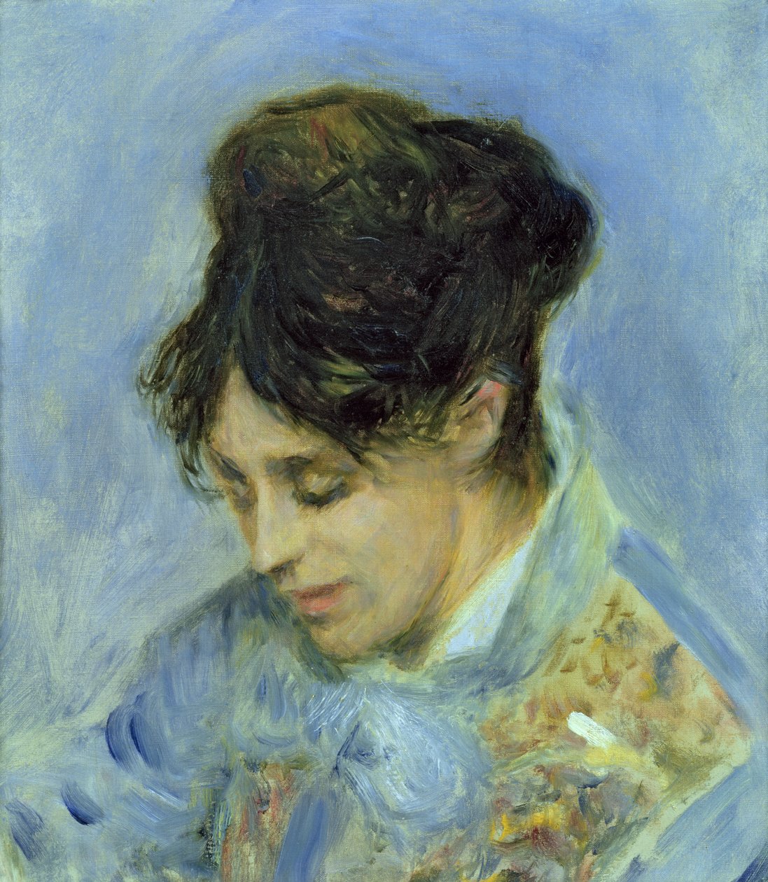 Madame Claude Monet portréja, 1872 alkotó: Pierre Auguste Renoir