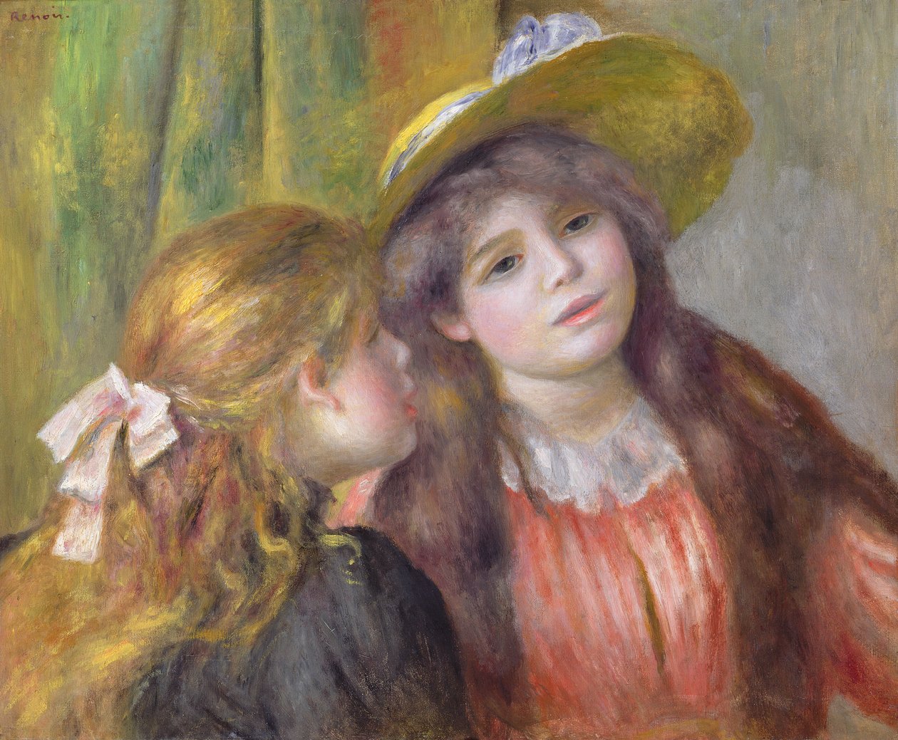 Két lány portréja, 1890-92 körül alkotó: Pierre Auguste Renoir