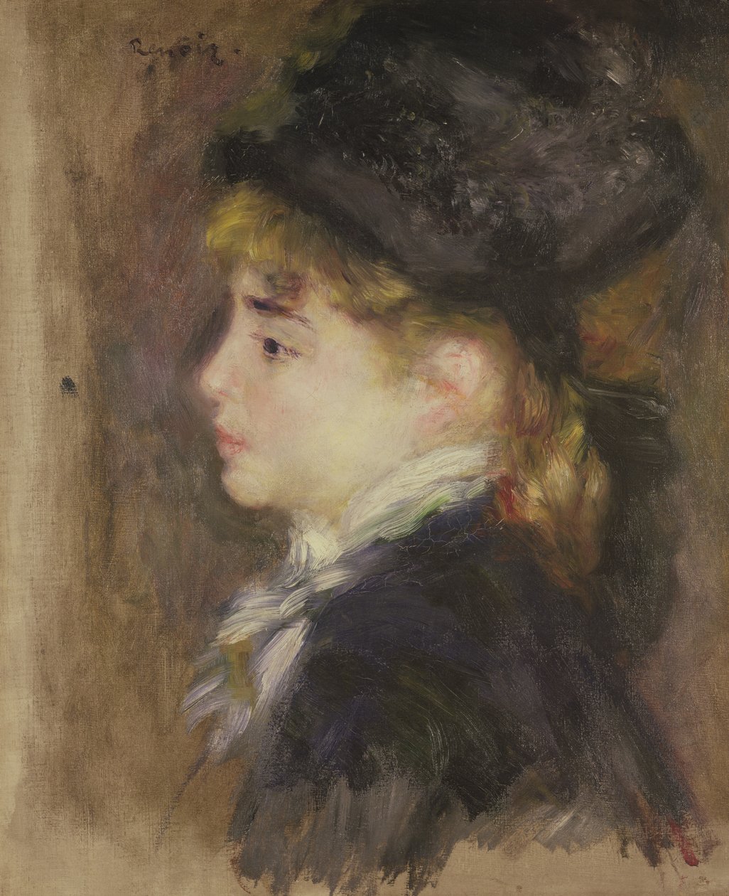 Női portré, valószínűleg Margot, 1876-78 körül alkotó: Pierre Auguste Renoir