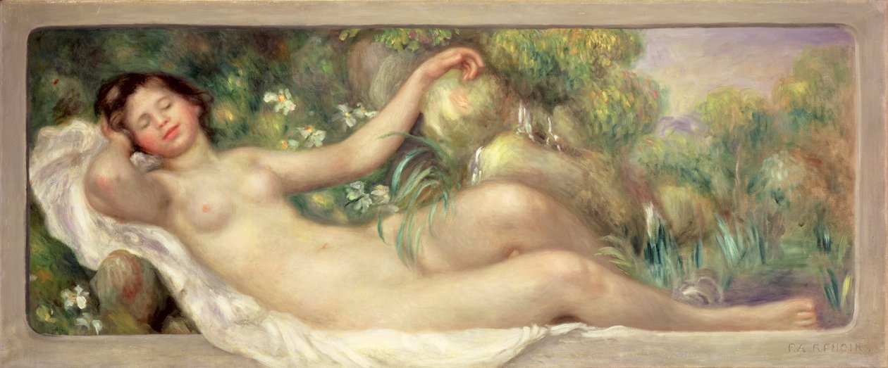 Fekvő akt (La Source) 1895-97 körül alkotó: Pierre Auguste Renoir