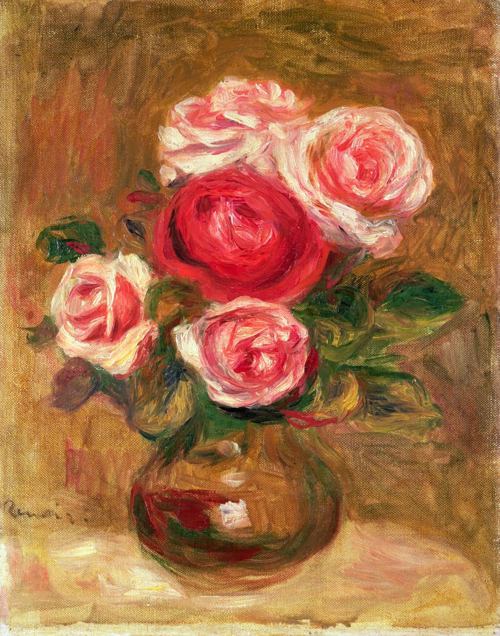 Rózsa egy edényben alkotó: Pierre Auguste Renoir