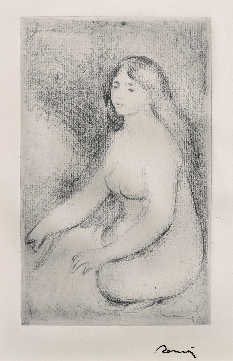Ülő fürdőző, 1897 alkotó: Pierre Auguste Renoir