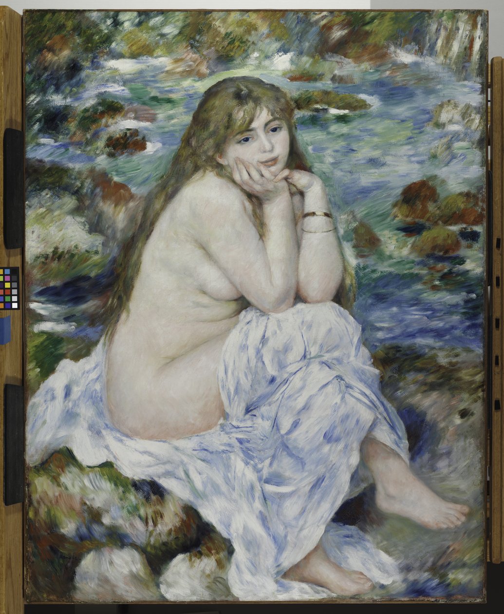 Ülő fürdőző, 1883-84 körül alkotó: Pierre Auguste Renoir
