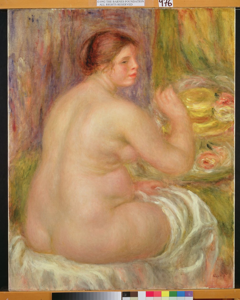 Ülő akt, a terhes nő alkotó: Pierre Auguste Renoir
