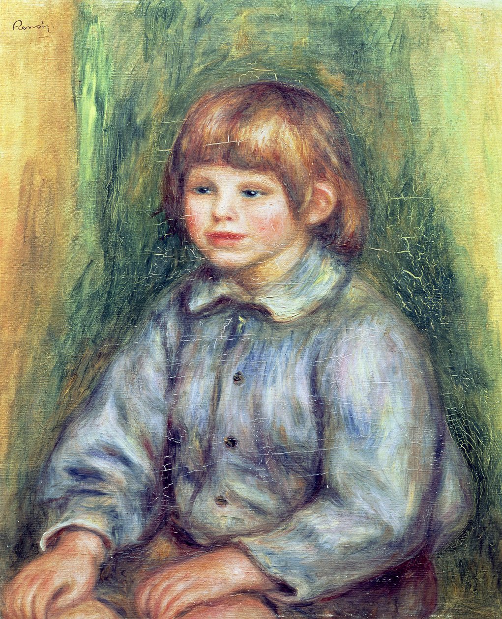 Claude Renoir ülő portréja (1901-81) 1905-08 alkotó: Pierre Auguste Renoir