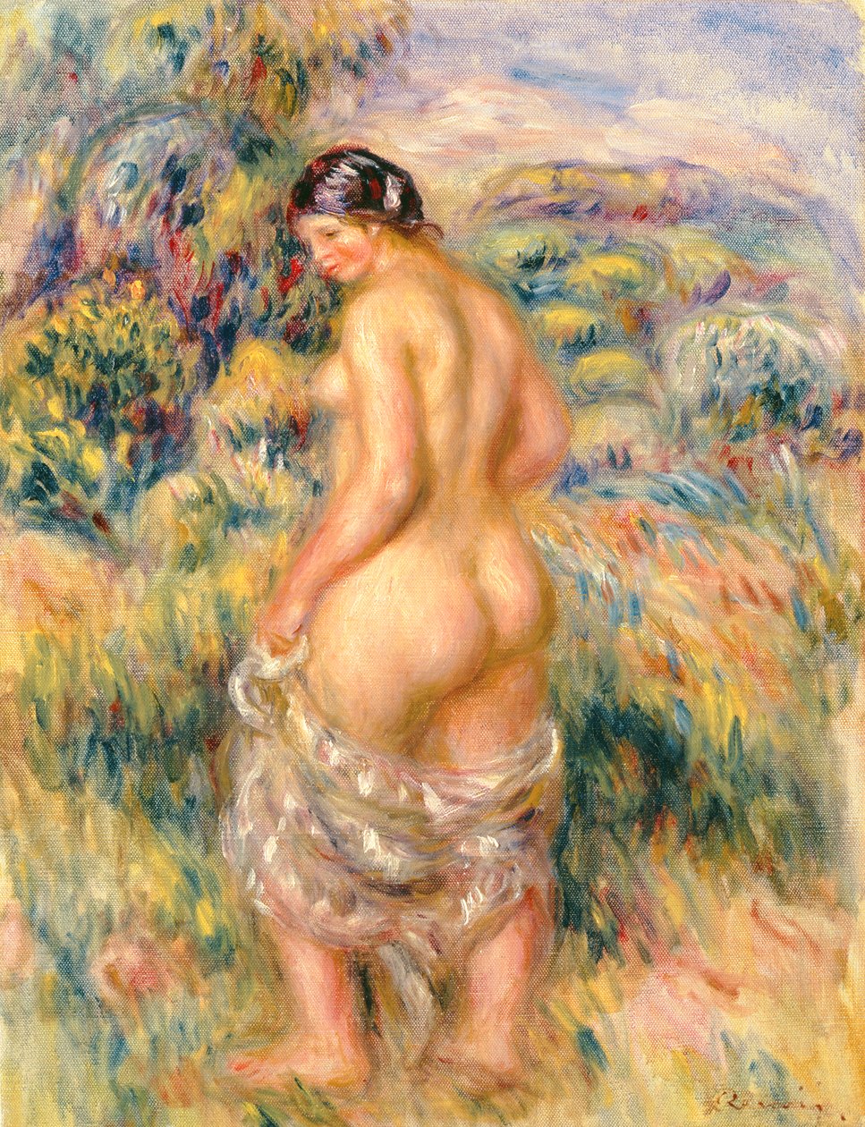 Meztelenül álló tájban alkotó: Pierre Auguste Renoir