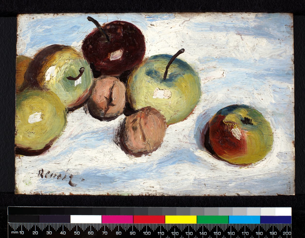 Csendélet almával és dióval, 1865-70 körül alkotó: Pierre Auguste Renoir