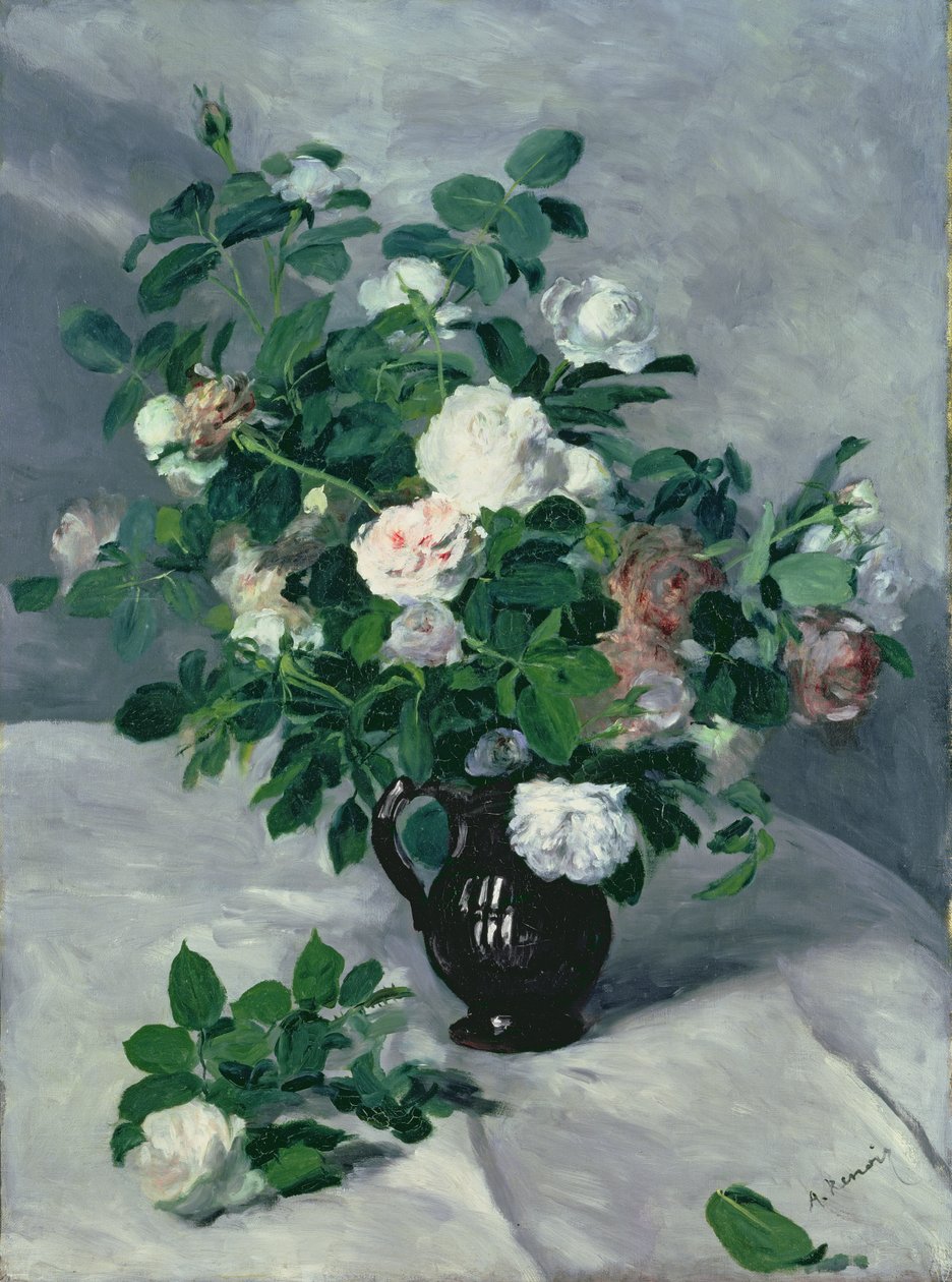 Csendélet rózsákkal, 1866 körül alkotó: Pierre Auguste Renoir
