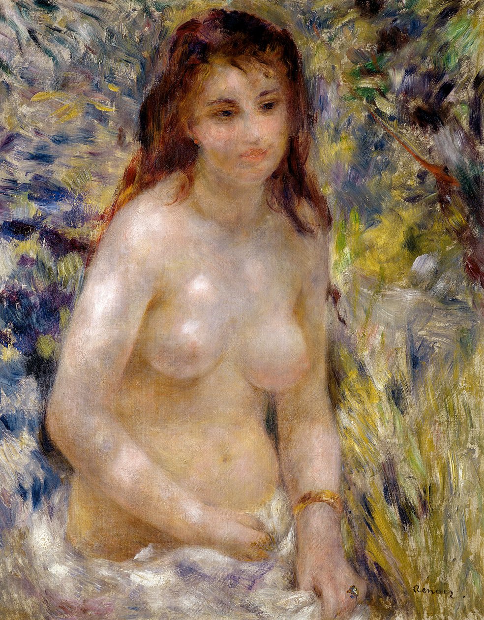 Tanulmány. Torzó, napfény hatása, 1875-76 körül alkotó: Pierre Auguste Renoir