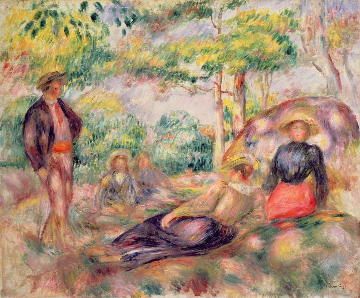 Tanulmány a piknikhez, 1893 körül alkotó: Pierre Auguste Renoir