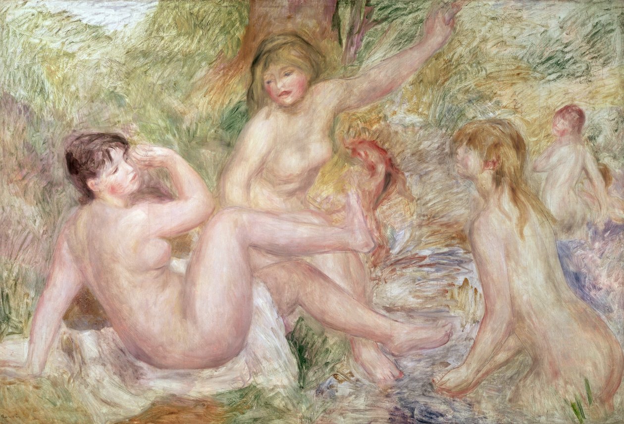 Tanulmány a nagy fürdőzőknek, 1885-1901 alkotó: Pierre Auguste Renoir