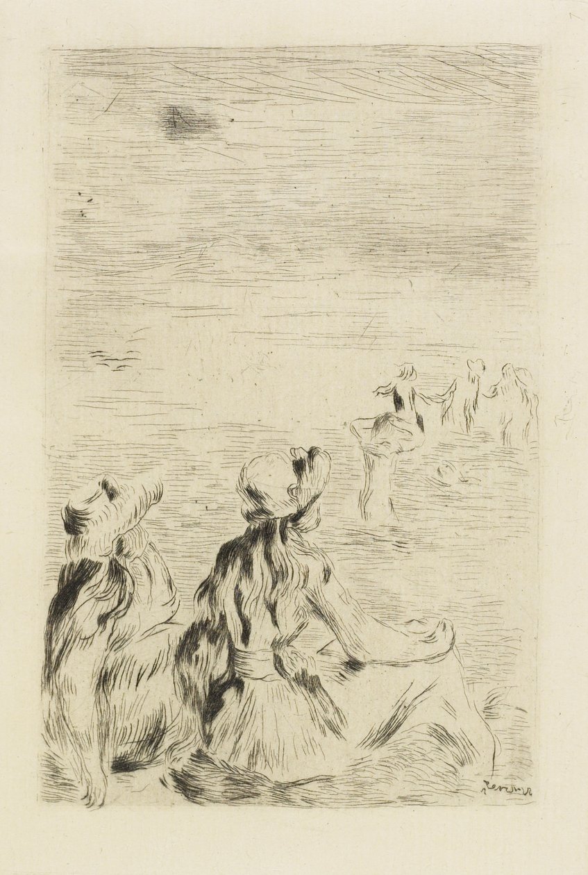 A tengerparton, 1892 körül alkotó: Pierre Auguste Renoir