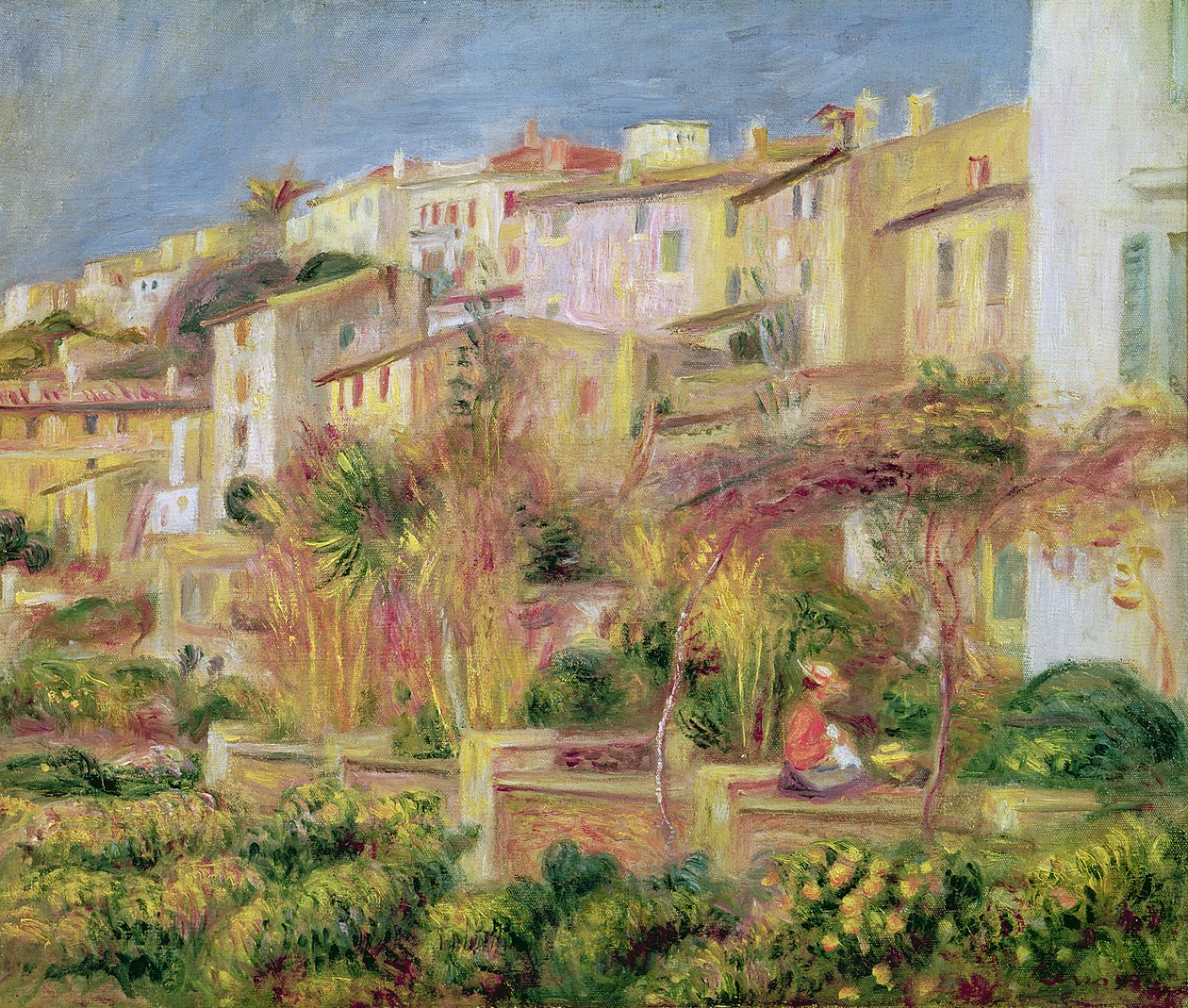 Cagnes-i terasz, 1905 alkotó: Pierre Auguste Renoir
