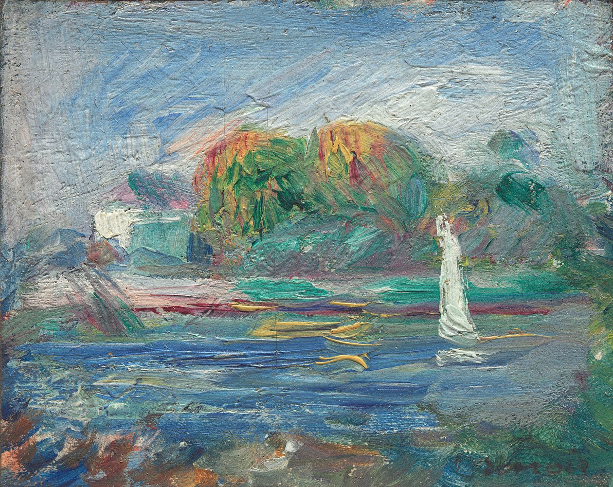 A Kék folyó, 1890-1900 körül alkotó: Pierre Auguste Renoir