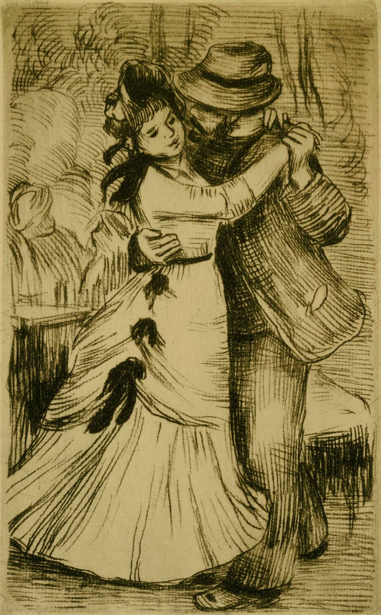 A tánc az országban alkotó: Pierre Auguste Renoir