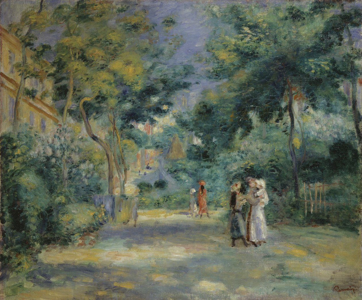 A kertek Montmartre-ban, 19. század alkotó: Pierre Auguste Renoir