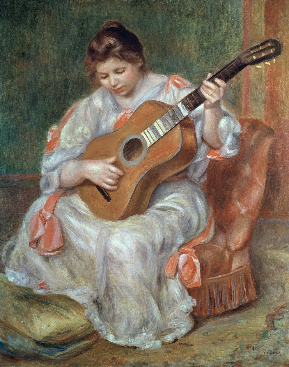 A gitáros, 1897 alkotó: Pierre Auguste Renoir