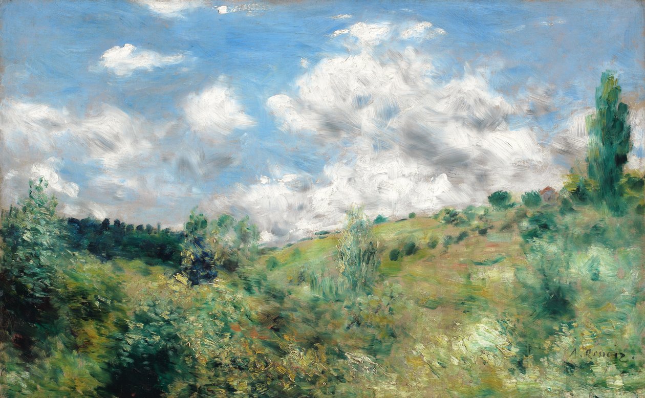 A széllökés, 1872 körül alkotó: Pierre Auguste Renoir