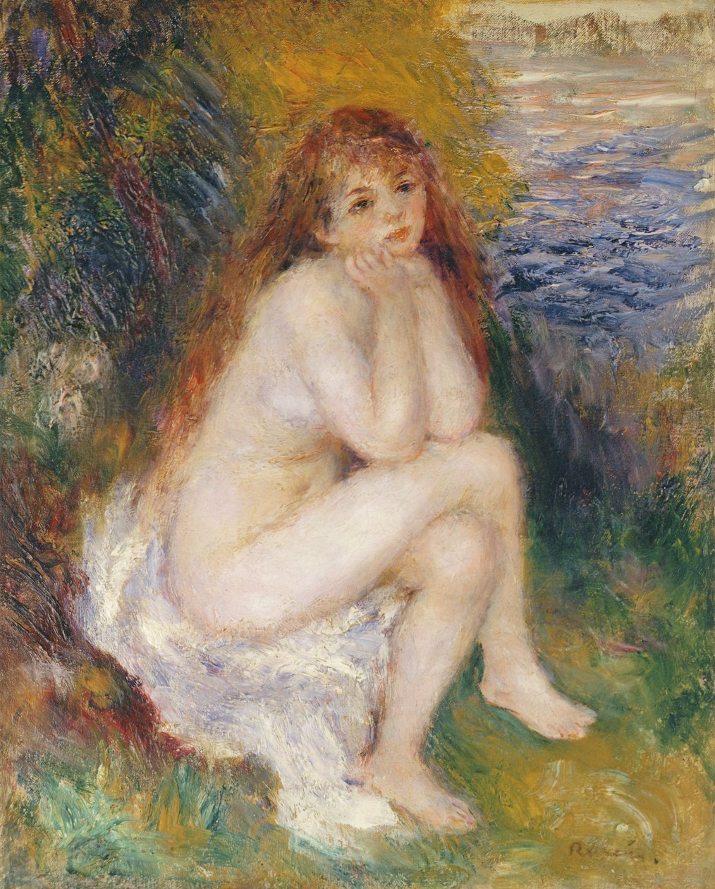 A Naiad, 1876 alkotó: Pierre Auguste Renoir
