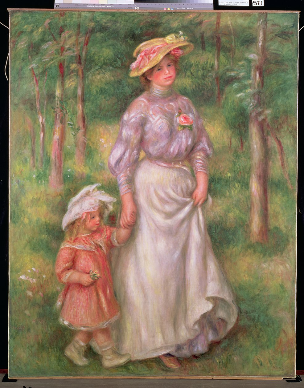 A sétány, 1906 körül alkotó: Pierre Auguste Renoir