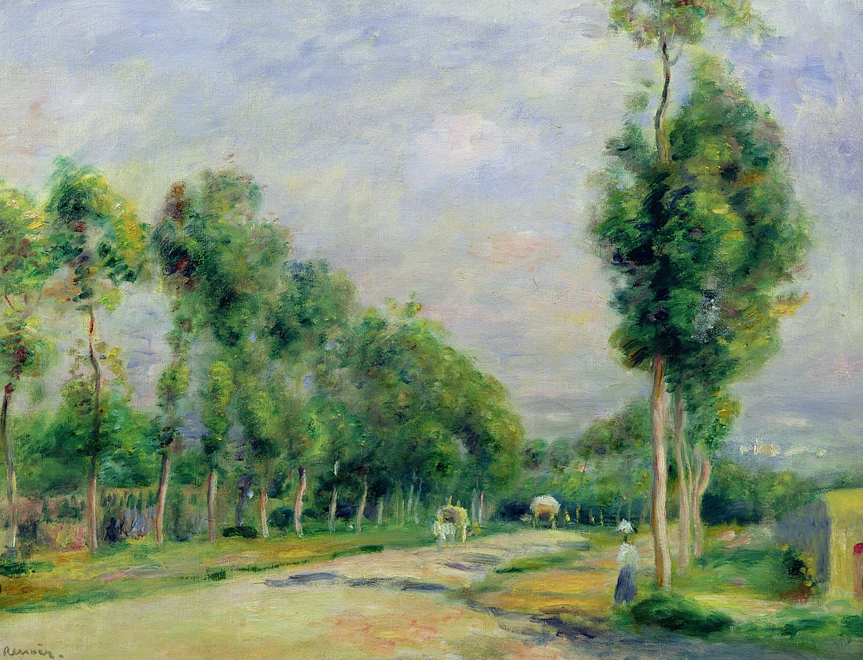 A Versailles-ba vezető út Louveciennes-ben alkotó: Pierre Auguste Renoir
