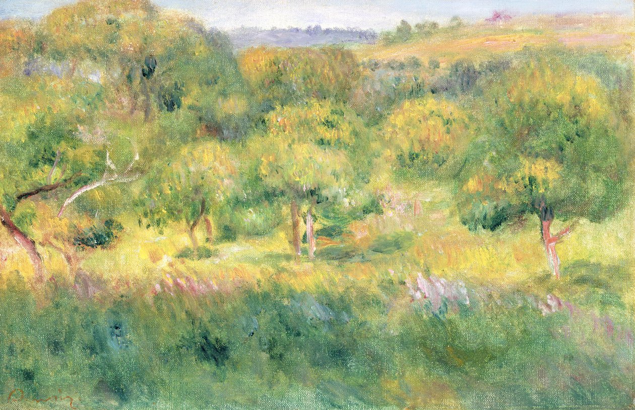Egy erdő széle Bretagne-ban, 1893 alkotó: Pierre Auguste Renoir