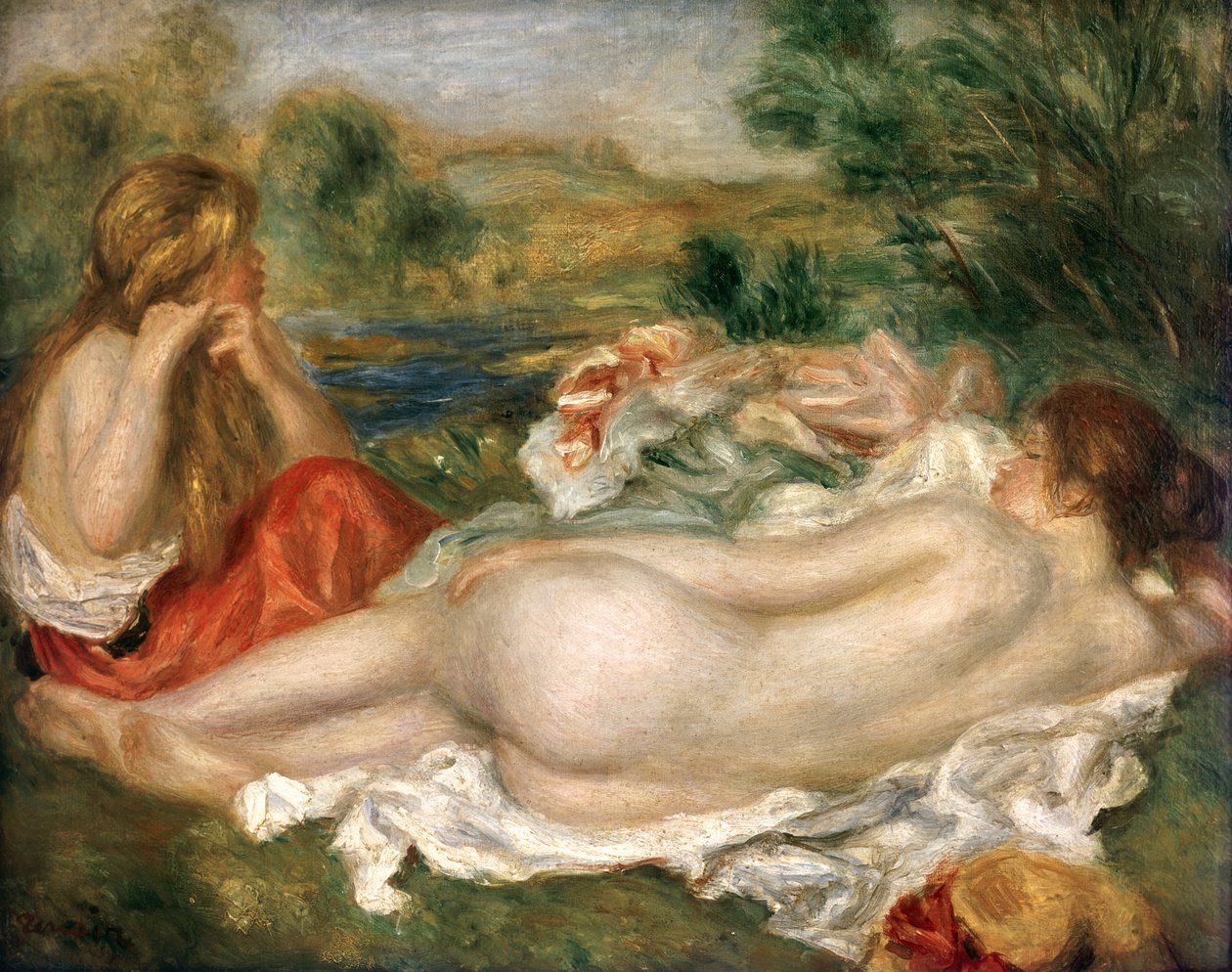 Két fürdőző, 1896 alkotó: Pierre Auguste Renoir