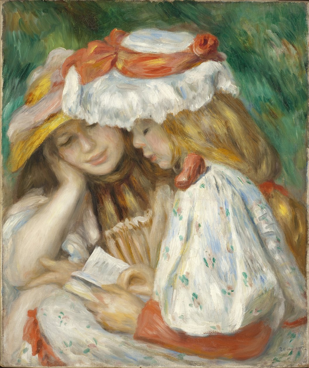 Két lány olvas, 1890-1 alkotó: Pierre Auguste Renoir
