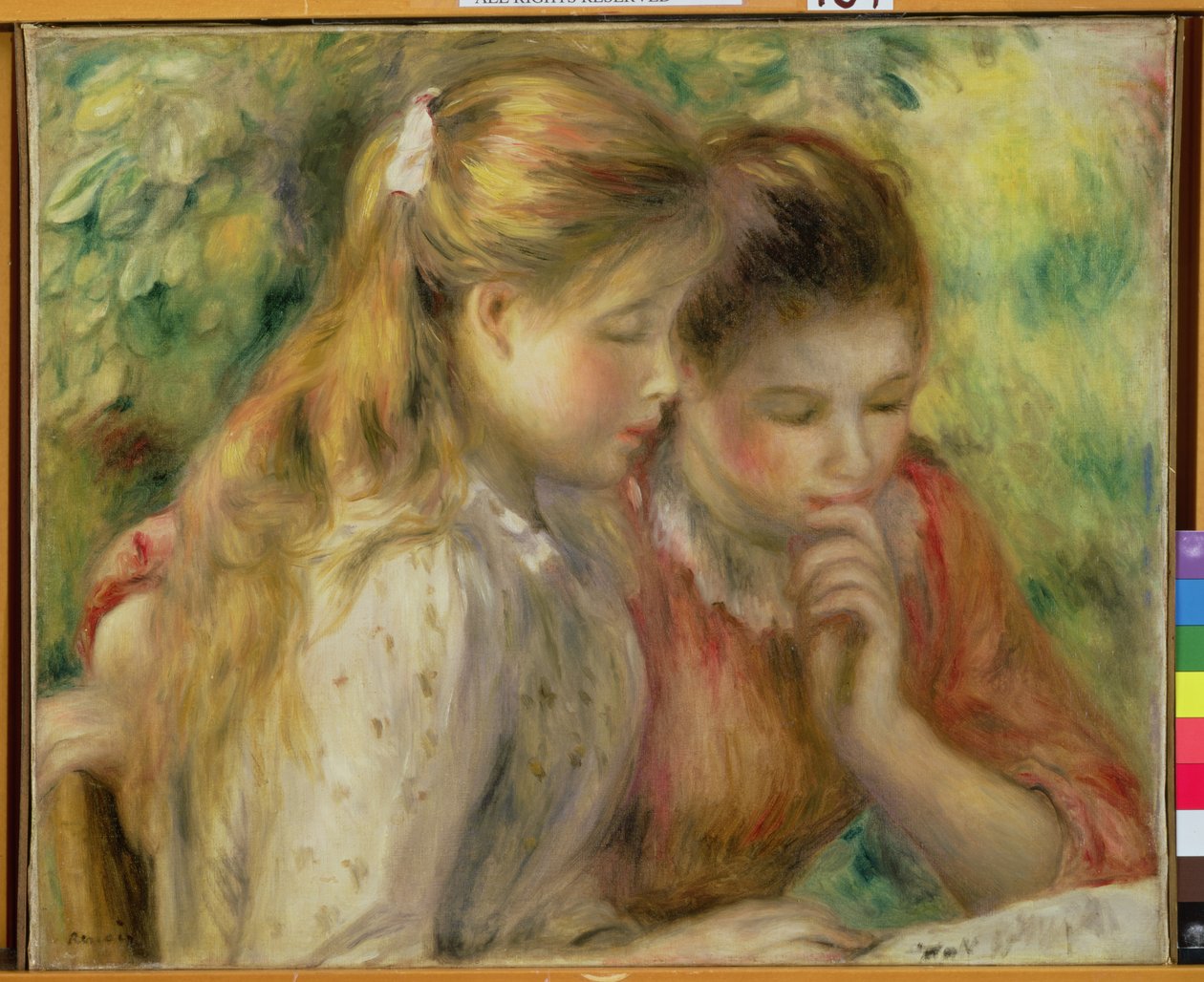 Két lány olvas, 1892 körül alkotó: Pierre Auguste Renoir