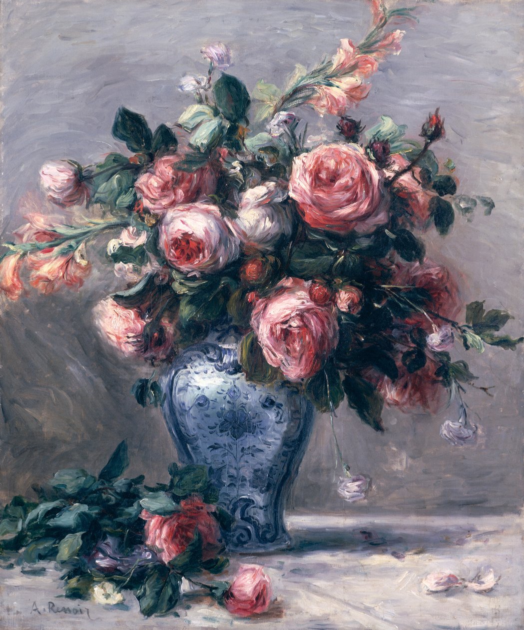 Rózsák vázája alkotó: Pierre Auguste Renoir