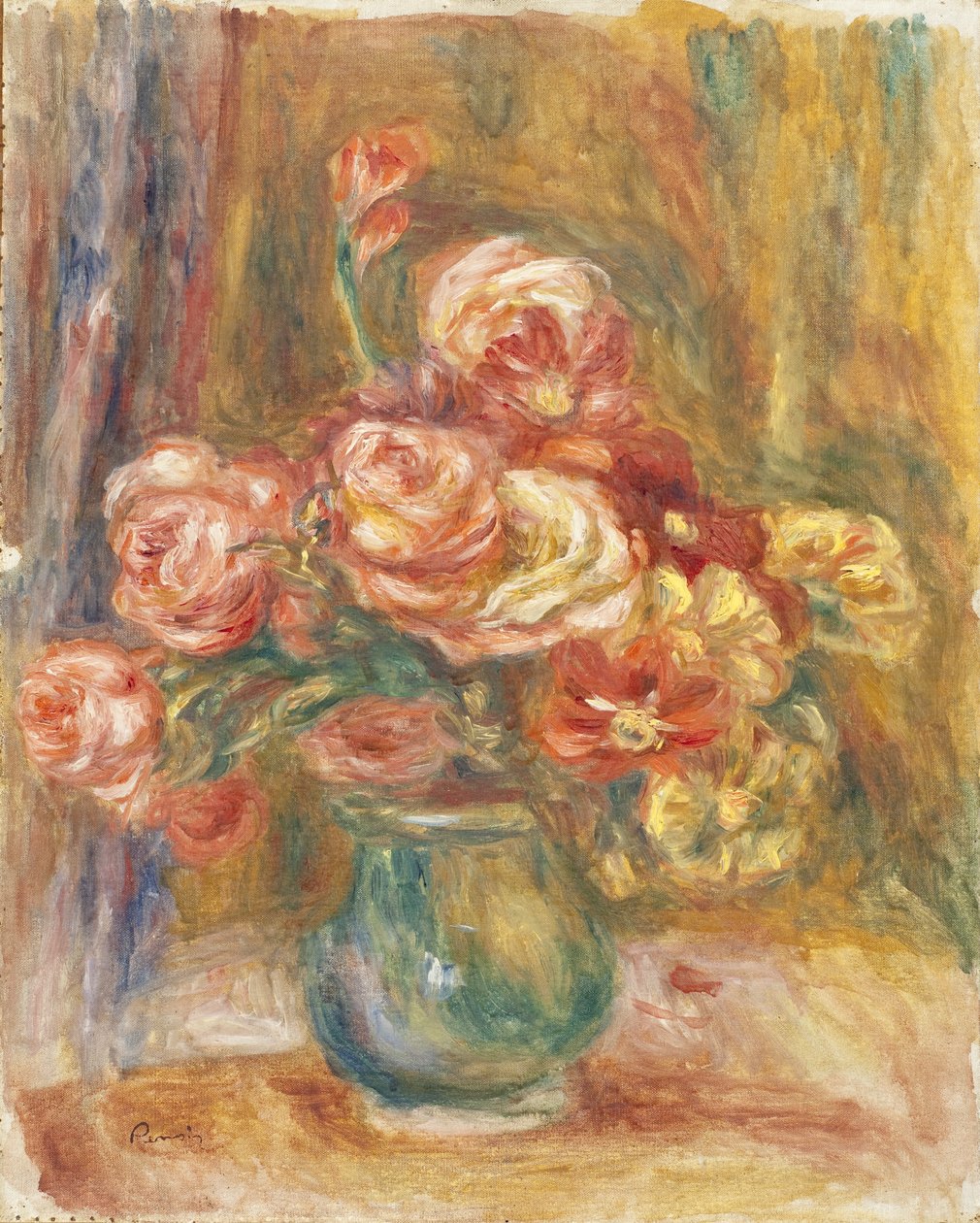 Rózsaváza, 1890-1900 alkotó: Pierre Auguste Renoir