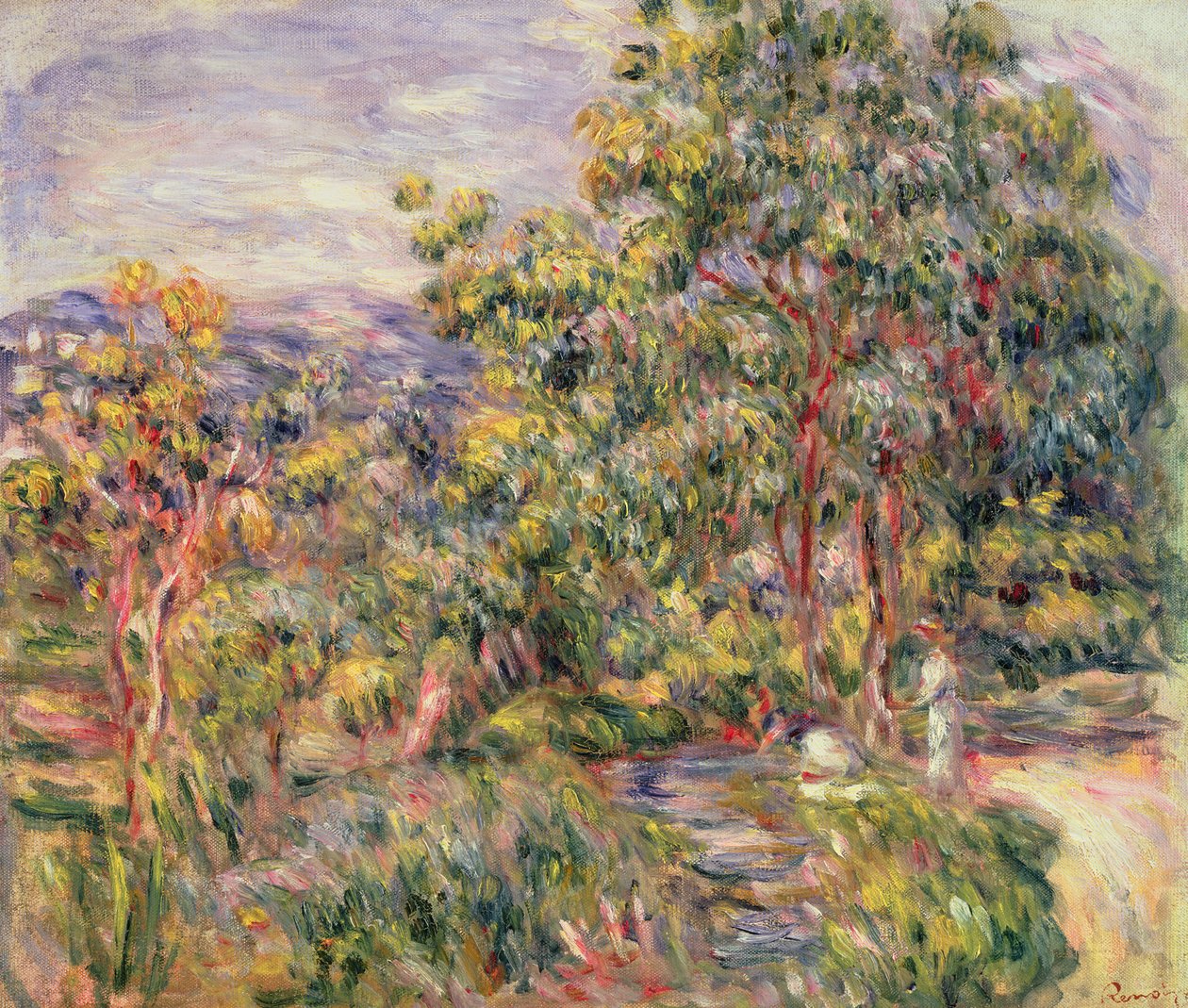 Cagnes látképe, 1900 körül alkotó: Pierre Auguste Renoir