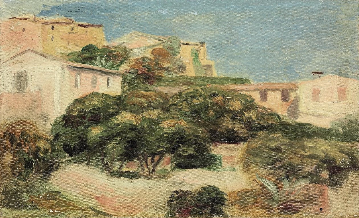 Cagnes látképe alkotó: Pierre Auguste Renoir