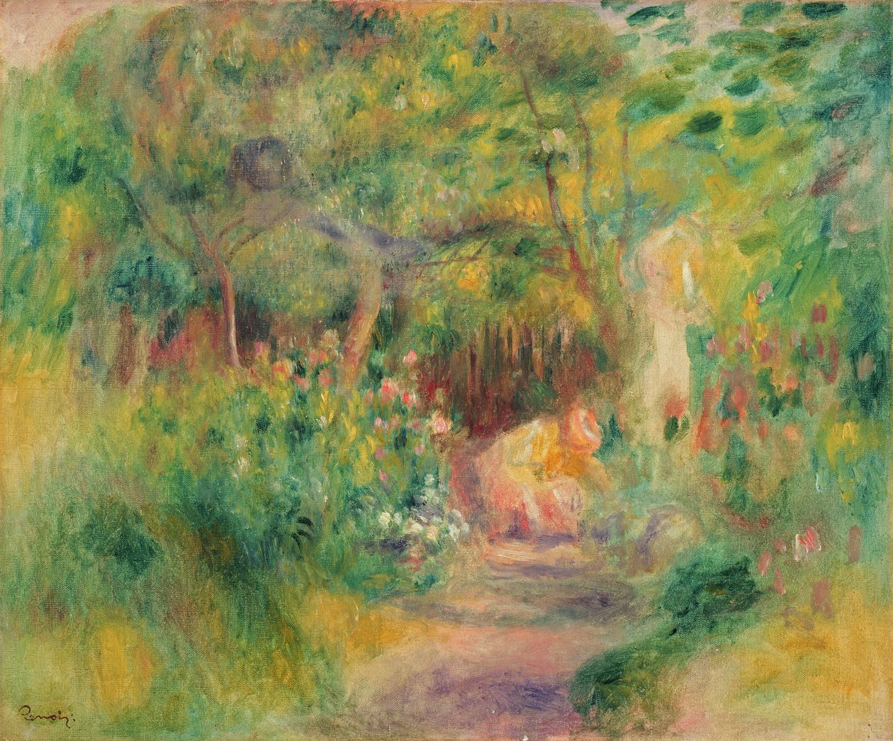 Kertésznő, 1895 körül alkotó: Pierre Auguste Renoir