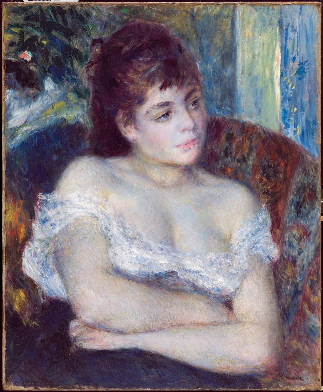 Nő egy karosszékben, 1874 alkotó: Pierre Auguste Renoir