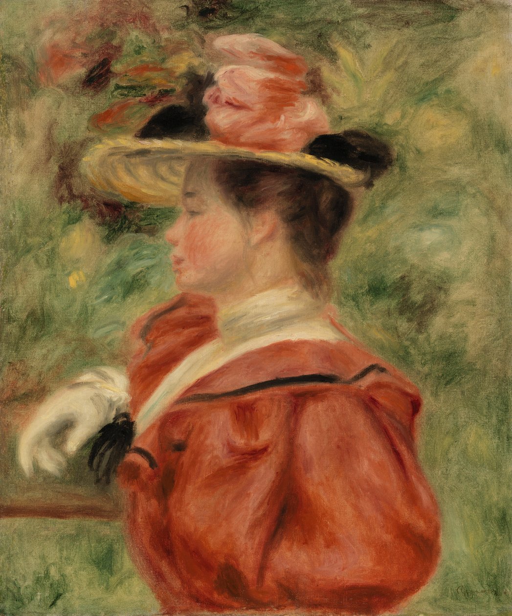 Kesztyűs nő (Femme au gant) alkotó: Pierre Auguste Renoir