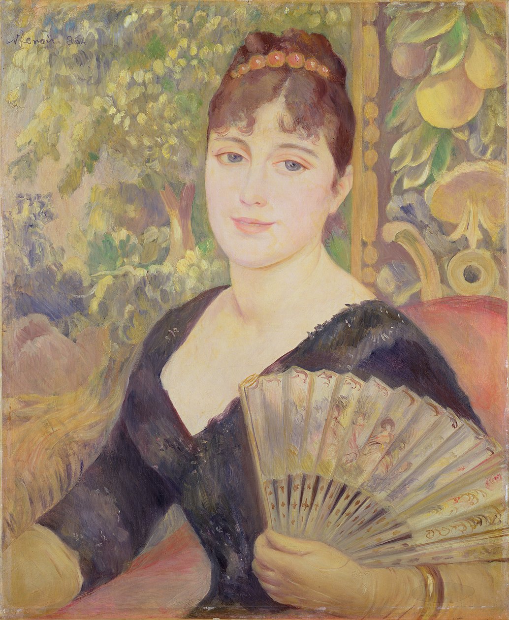 Nő legyezővel, 1886 alkotó: Pierre Auguste Renoir