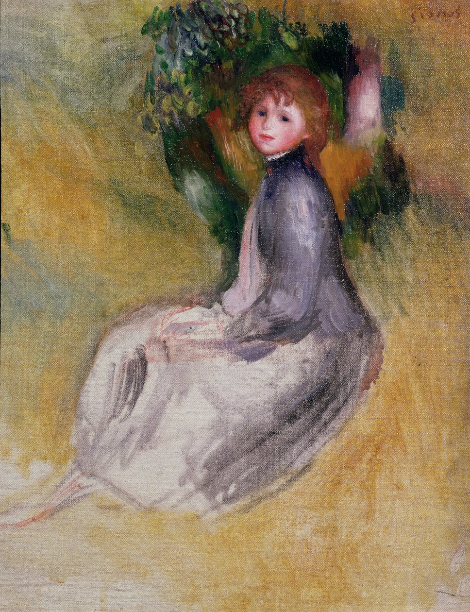 Fiatal lány ülve, 1885 alkotó: Pierre Auguste Renoir