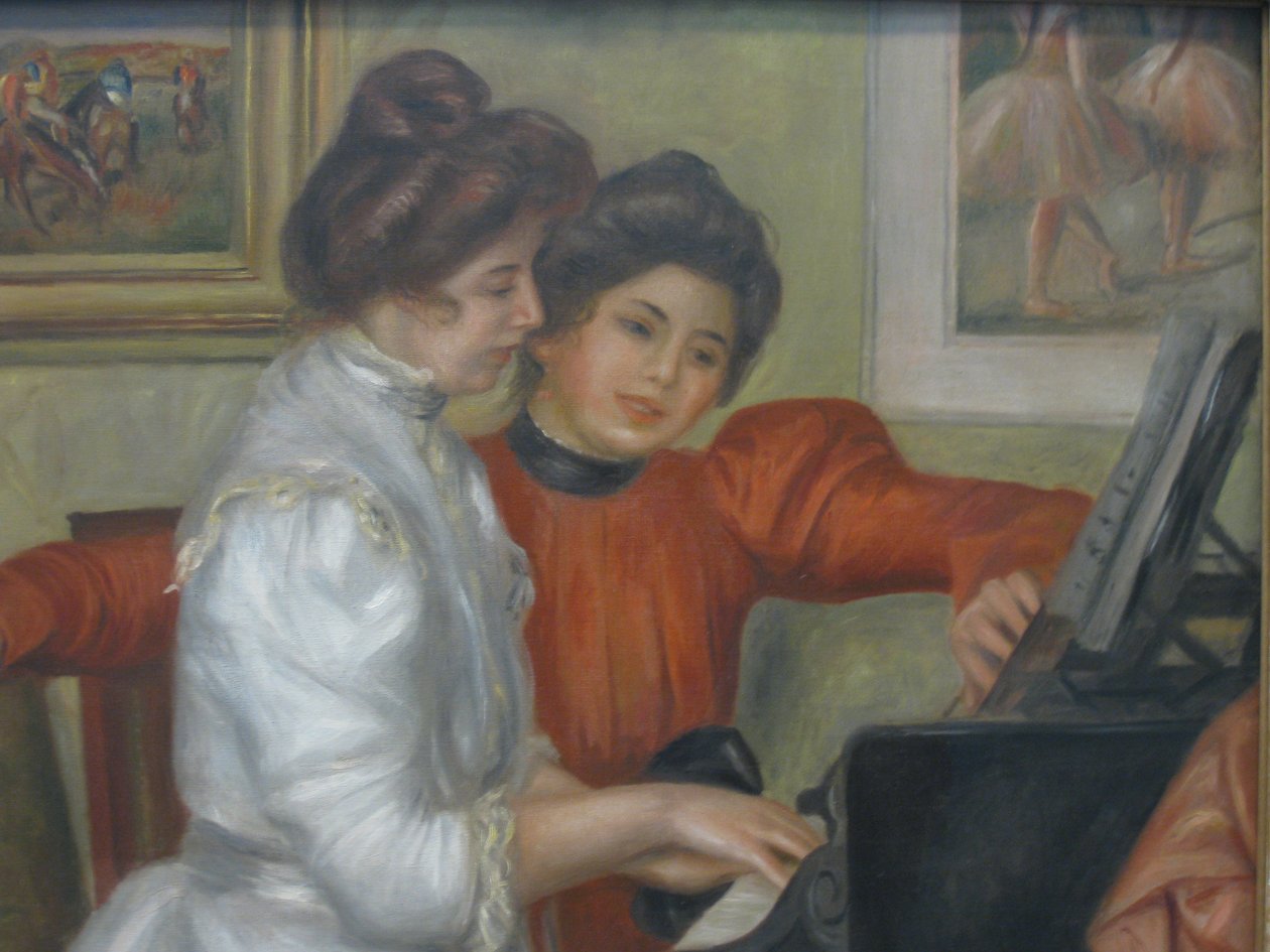 Yvonne és Christine Lerolle a zongoránál alkotó: Pierre Auguste Renoir