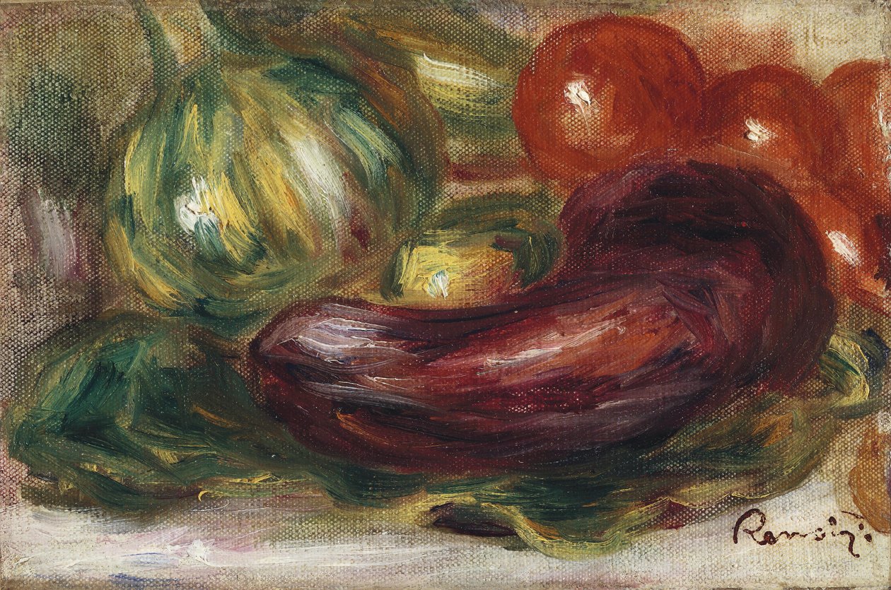 Cukkini, paradicsom és padlizsán alkotó: Pierre Auguste Renoir