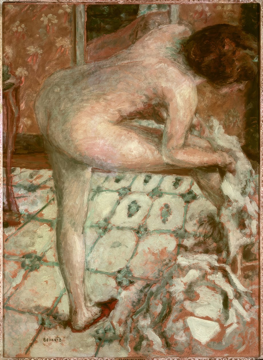 Fürdés után vagy A narancssárga fürdőszoba alkotó: Pierre Bonnard