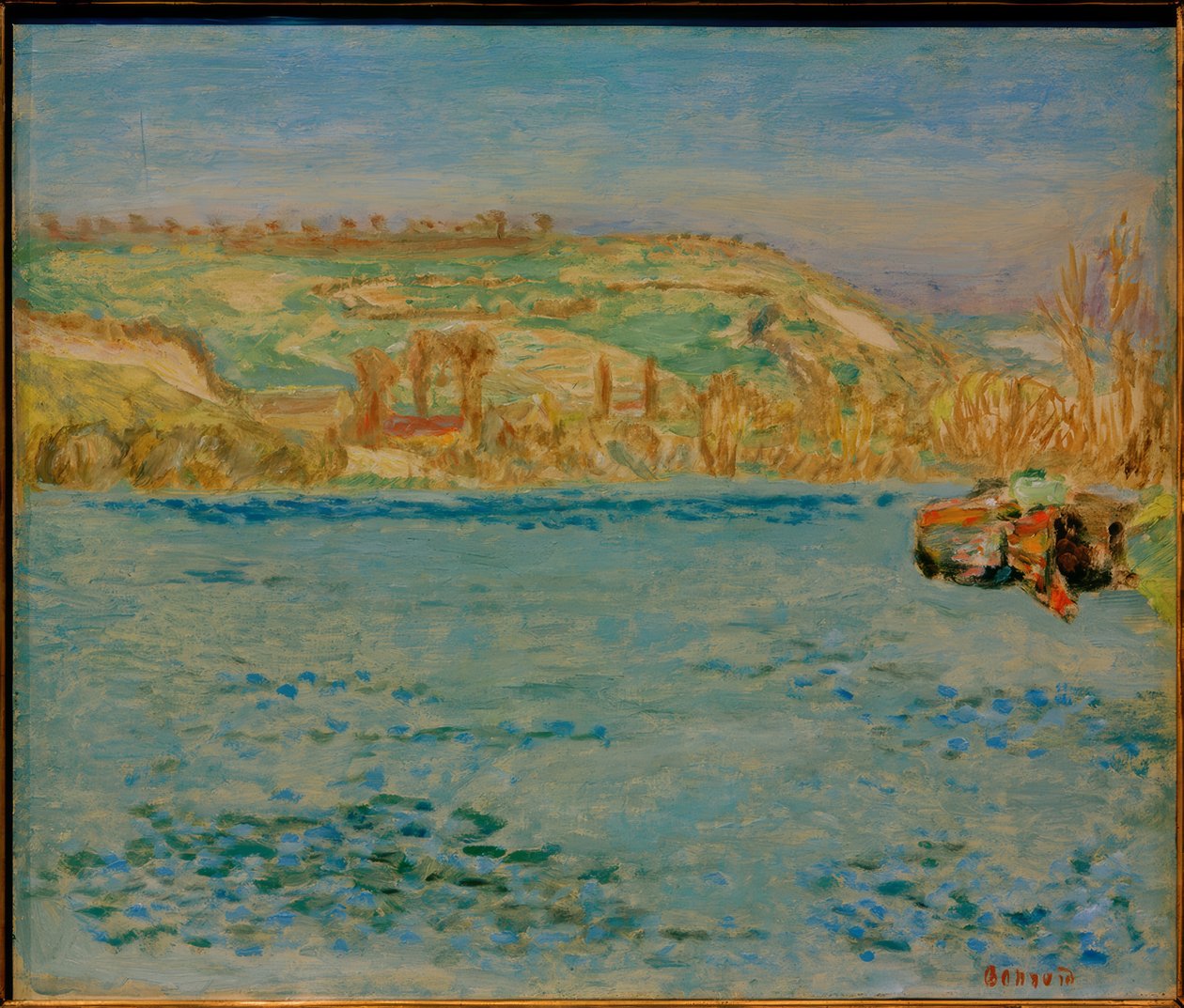 A Szajna Vernonnetnál alkotó: Pierre Bonnard