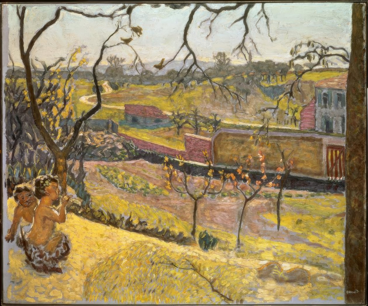 Tavasz kezdete. Kis faunok alkotó: Pierre Bonnard