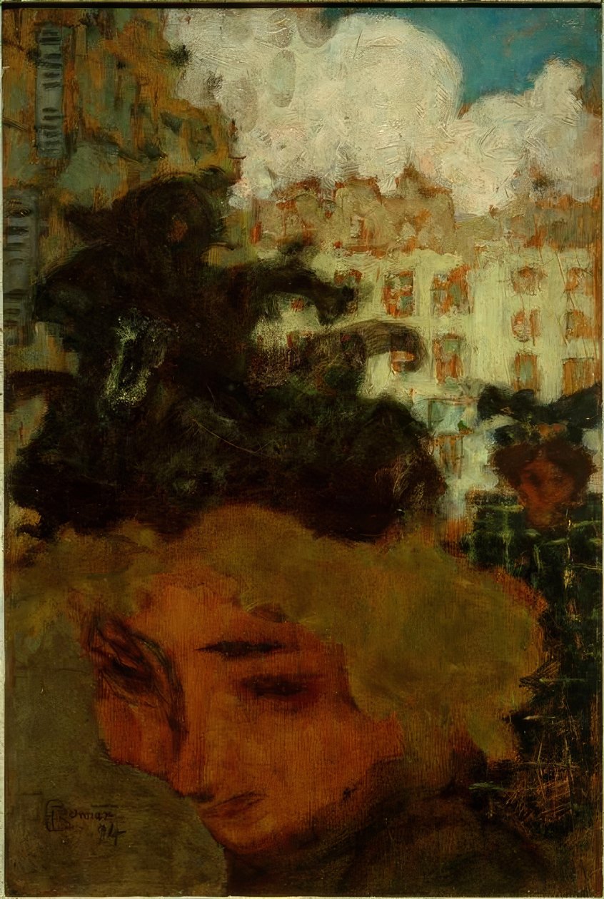 A sétáló lány alkotó: Pierre Bonnard