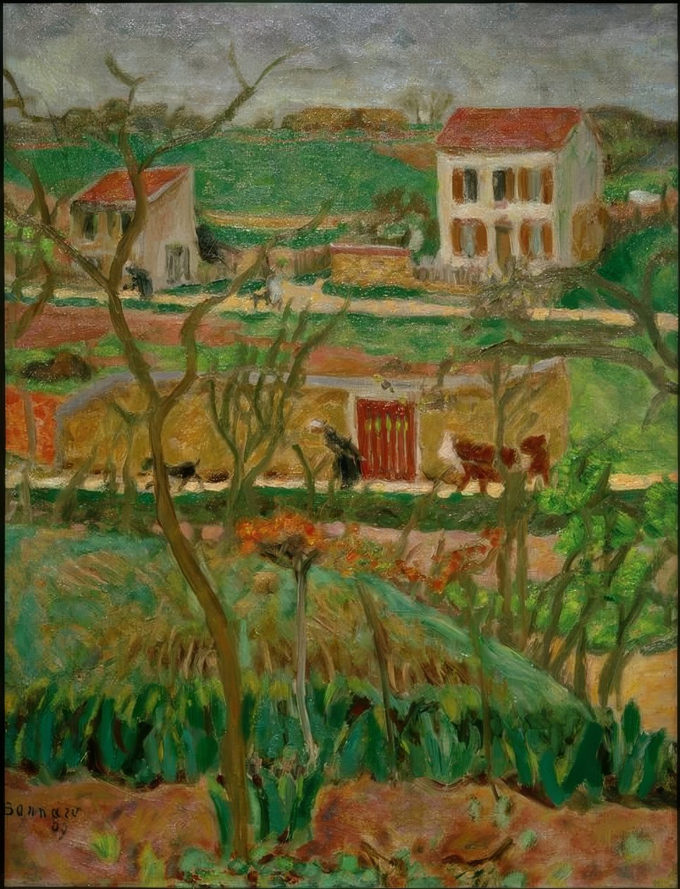 Esős ​​táj (Vernouillet) alkotó: Pierre Bonnard