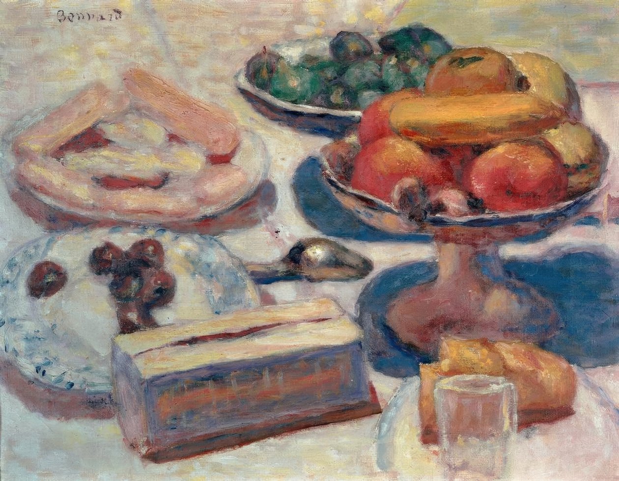 Csendélet péksüteményekkel alkotó: Pierre Bonnard