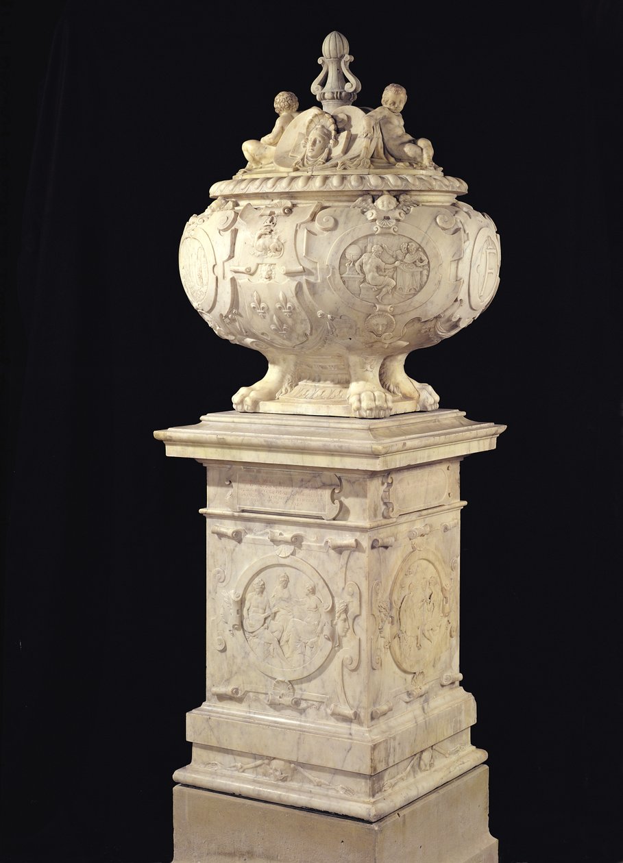 Temetkezési urna I. Francois (1494-1547) szívével, 1556 (márvány) alkotó: Pierre Bontemps